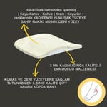 Palwin Ayakkabı Vurma Önleyici Topuk Pedi, Hakiki Yumuşak Nubuk Deri Ayakkabı Numara Küçültme Pedi, 1 Çift (Krem)