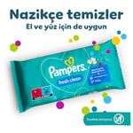 Pampers Fresh & Clean Islak Bebek Mendili, 1 paket, 52 Islak Mendil