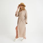 Pamuklu Dokuma Beli Kuşaklı Maxi Kadın Kimono Kaftan | Plaj Kimono | Müslin Kimono Uzun Plaj Bol Uzun Boho Bikini Cover Up Büyük Beden Hafif Kadın Plaj Kıyafeti Plaj Elbisesi Pareo
