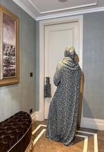 Pamuklu, Kaliteli, Hafif ve Yumuşak Kumaştan, Tek Parça, Pratik, Siyah Çantalı Namaz Elbisesi
