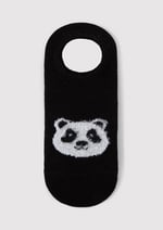 Panda Baskılı Siyah Babet Çorabı 1912778-900