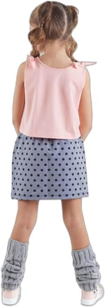 Panda Milkshake Kız Çocuk T-shirt Etek Takım