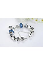 Pandora Tar, Charm Bileklik, Mavi Mother Charmlı, Ahşap Kutu İçerisinde takıNM331