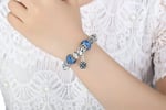 Pandora Tarz, Pandora Tar, Charm Bileklik, Mavi Mother Charmlı, Ahşap Kutu Içerisinde