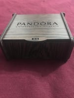 Pandora Tarz, Pandora Tar, Charm Bileklik, Mavi Mother Charmlı, Ahşap Kutu Içerisinde