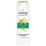 PANTENE Güç ve Parlaklık 3'ü 1 Arada Şampuan 400 ml - Seçenekler: Standart 3lü paket, Standart