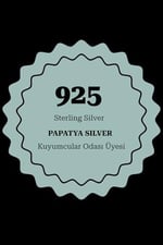 Papatya Silver 925 Ayar Renkli Sallantılı Taş Sıvama Yıdız Gümüş Hadise Halhal