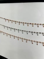 Papatya Silver 925 Ayar Renkli Taş Sıvama Sallantılı Yıdız Gümüş Hadise Halhal