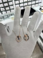 Papatya Silver 925 Ayar Rose Kaplama Zirkon Taşlı Anne Çocuk Gümüş Kolye