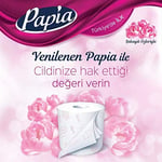 Papia 3 Katlı Egzotik Şakayık Özleriyle Parfümlü 32'li Cilt Tuvalet Kağıdı (1 x 32 Rulo)