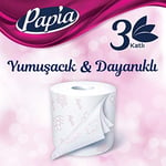 Papia 3 Katlı Egzotik Şakayık Özleriyle Parfümlü 32'li Cilt Tuvalet Kağıdı (1 x 32 Rulo)