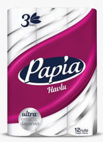 Papia 3 Katlı Ultra Emici & Dayanıklı 12'li Kağıt Havlu (1 x 12 Rulo)