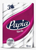 Papia 3 Katlı Ultra Emici & Dayanıklı 12'li Kağıt Havlu (1 x 12 Rulo)