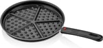Papilla Redio Waffle Tava,%100 Alüminyum Gövde, 26 cm