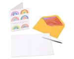 Papyrus LGBTQIA+Teşekkür Kartları, Gurur ve Her Durum için Zarflı, Gökkuşağı ve Kalpler (20 Sayı)