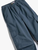 Paraşüt Jogger Kot Pantolon Pamuklu Beli Lastikli Cepli - Parachute Jean