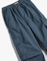 Paraşüt Jogger Kot Pantolon Pamuklu Beli Lastikli Cepli - Parachute Jean