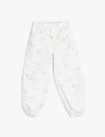 Paraşüt Kot Pantolon Pamuklu Beli Lastikli Cepli - Parachute Jean