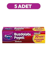 Parex Büyük Boy Buzdolabı Poşeti 30'Lu X 5 Adet