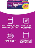 Parex Buzdolabı Poşeti 70’Li Küçük Boy 20 X 30 Cm 6 Paket