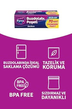 Parex Buzdolabı Poşeti 70’Li Küçük Boy 20 X 30 Cm 6 Paket