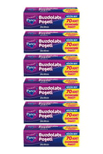 Parex Buzdolabı Poşeti 70’Li Küçük Boy 20 X 30 Cm 6 Paket