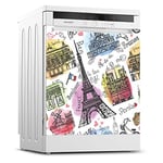 Paris Buzdolabı, Bulaşık Makinesi ve Ocak Arkası Set Yapışkanlı Folyo 0037