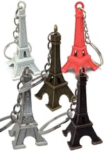 Paris Eyfel Kulesi Renkli 3D Metal Anahtarlık 5 Adet