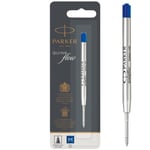 Parker 1950371 Quinkflow Tükenmez Kalem Yedeği, Orta Kalınlıkta Uç, Mavi - Seçenekler: 1 - paket, 1 - paket 2li paket, Medium Nib