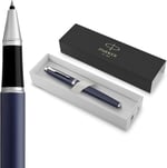 Parker Im Koyu Mavi Krom Tasarımlı Roller Kalem, İnce Uç, Siyah Mürekkep (1931661)