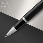 PARKER Im Lake Siyah Krom Tasarımlı Roller Kalem, İnce Uç, Siyah Mürekkep (1931658)