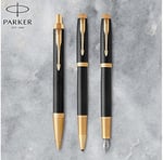 Parker Im Premium Siyah Altın Tasarımlı Tükenmez Kalem, İnce Uç, Siyah Mürekkep (1931660) - Seçenekler: 1 Count (Pack of 1), 1 stück (1er Pack)...