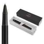 Parker IM Rollerball Kalem | Siyah PVD ile Mat siyah | Siyah Mürekkep Dolgulu İnce Nokta | Hediye Kutusu