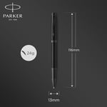 Parker IM Rollerball Kalem | Siyah PVD ile Mat siyah | Siyah Mürekkep Dolgulu İnce Nokta | Hediye Kutusu