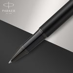 Parker IM Rollerball Kalem | Siyah PVD ile Mat siyah | Siyah Mürekkep Dolgulu İnce Nokta | Hediye Kutusu