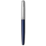 Parker Jotter Mavi Krom Tasarımlı Dolma Kalem, Orta Kalınlıkta Uç, Mavi Mürekkep