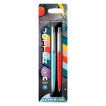 Parker Jotter Originals Tükenmez Kalemler | Glam Rock Koleksiyonu | Azure Mavisi ve Vermilion | Mavi Mürekkep | 2'li Paket