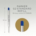 PARKER Pk Tükenmez Kalem Refill, Bls, B Uç, Mavi - Seçenekler: pack of 6, Breiter Spitze, Orta Kalın Uç, 6'lı paket...