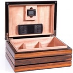 Parmida Humidor Puro Saklama Kutusu - Siyah/Kahverengi 0165