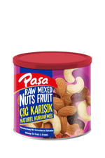 Paşa Çiğ Karışık Kuruyemiş, Kapaklı Teneke Kutu, 2x150 gr, Badem, Fındık, Kaju, Kuru Üzüm ve Turna Yemişi