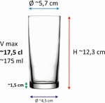 Pasabahce 52138 - Orijinal Raki Cam, Ouzo Camı - Raki Bardagi, 6 Adet Raki Bardağı, Uzo Bardakları