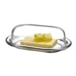 Pasabahce 98402 – Tereyağı Kutusu, Saklama Kabı Basic 19,7 x 13,1 cm, 2 Parça Cam