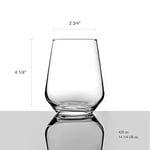 Pasabahce Allegra 6'lı set, şarap, meyve suyu, su, viski, 425 ml