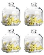 Paşabahçe Basic 95561 Cam Kapaklı Kahvaltılık Saklama Kabı, 11 cm, 6 Adet