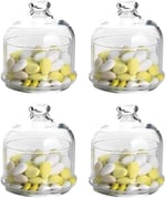 Paşabahçe Basic 95561 Cam Kapaklı Kahvaltılık Saklama Kabı, 11 cm, 6 Adet