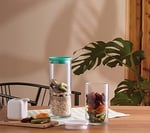 Paşabahçe Breakfast Club Yeşil Plastik Kapakli Cam Kavanoz, Şeffaf, 120 cc