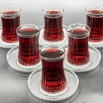 Paşabahçe Elysia Çay Takımı Seti 12 Parça Set Rinana Çay Tabağı 42901