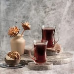 Pasabahce Paşabahçe 6 lı Cam Kulplu Keyif Çay Bardağı