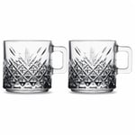 Paşabahçe TIMELESS FİNCAN/KUPA 195 CC T 2'Lİ HEDİYELİK KUTU | Timeless desenli kulplu cam formuyla kahve ve çay sunumlarına uygundur - Seçenekler: 1 L, 5.5 cm x 6.5 cm, 6 ml, 62 ml, 195 cc, 260 cc...