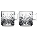 Paşabahçe TIMELESS FİNCAN/KUPA 195 CC T 2'Lİ HEDİYELİK KUTU | Timeless desenli kulplu cam formuyla kahve ve çay sunumlarına uygundur - Seçenekler: 1 L, 5.5 cm x 6.5 cm, 6 ml, 62 ml, 195 cc, 260 cc...